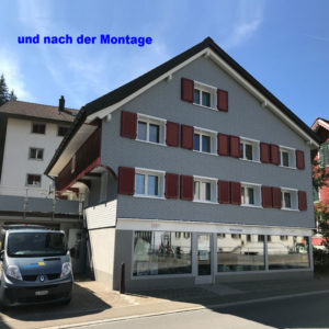 Fensterläden aus Aluminium in Unteriberg